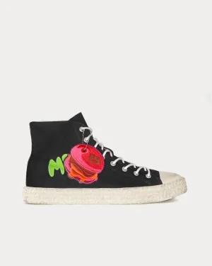 Print Canvas Black / White High Top Sneakers