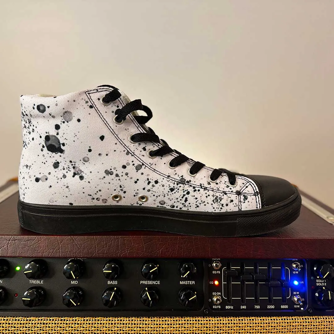 "The Octopus" Men's Mismatched High top Canvas Sneakers