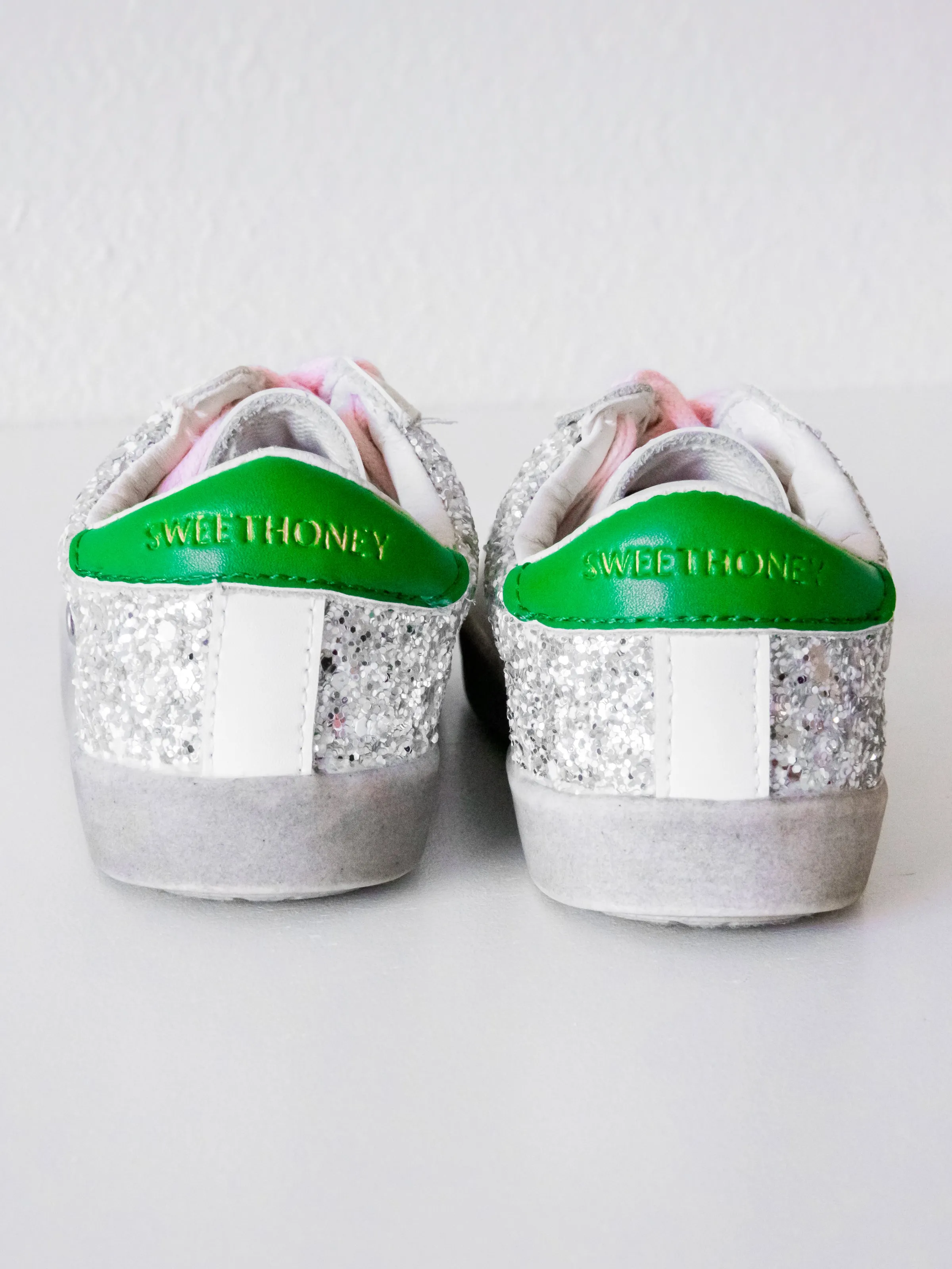 SweetHoney Sneakers - Silver Sparkle