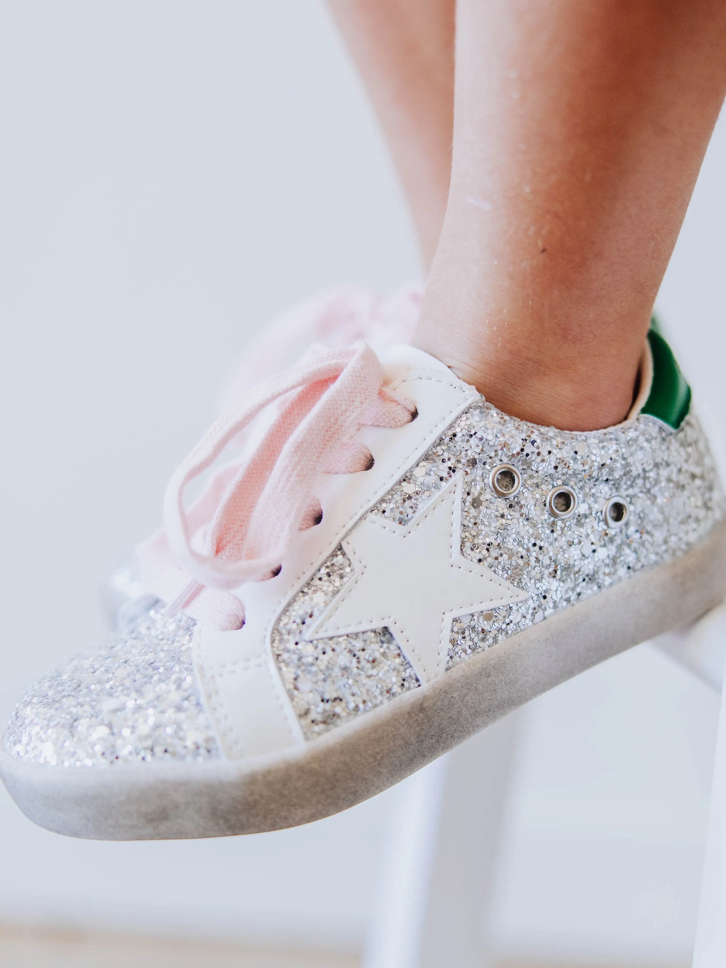 SweetHoney Sneakers - Silver Sparkle
