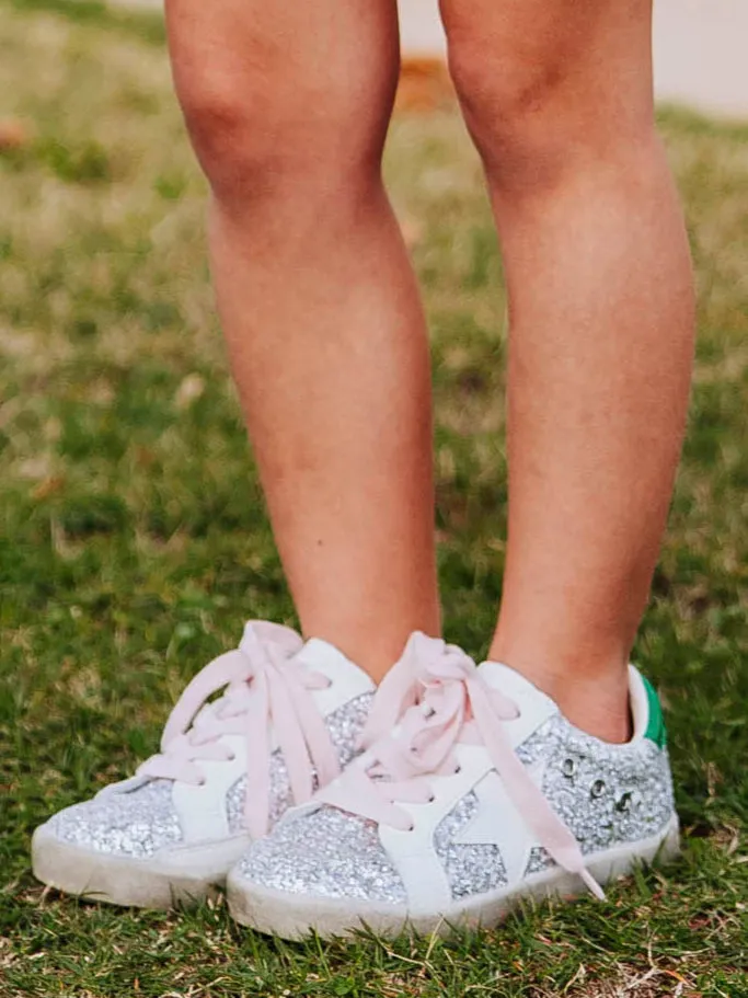 SweetHoney Sneakers - Silver Sparkle