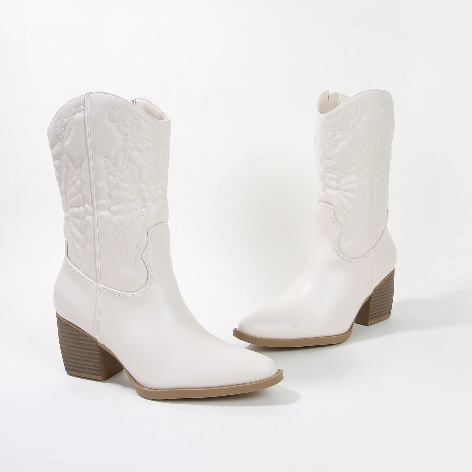 Texas Classic Embroidered Cowboy Boots