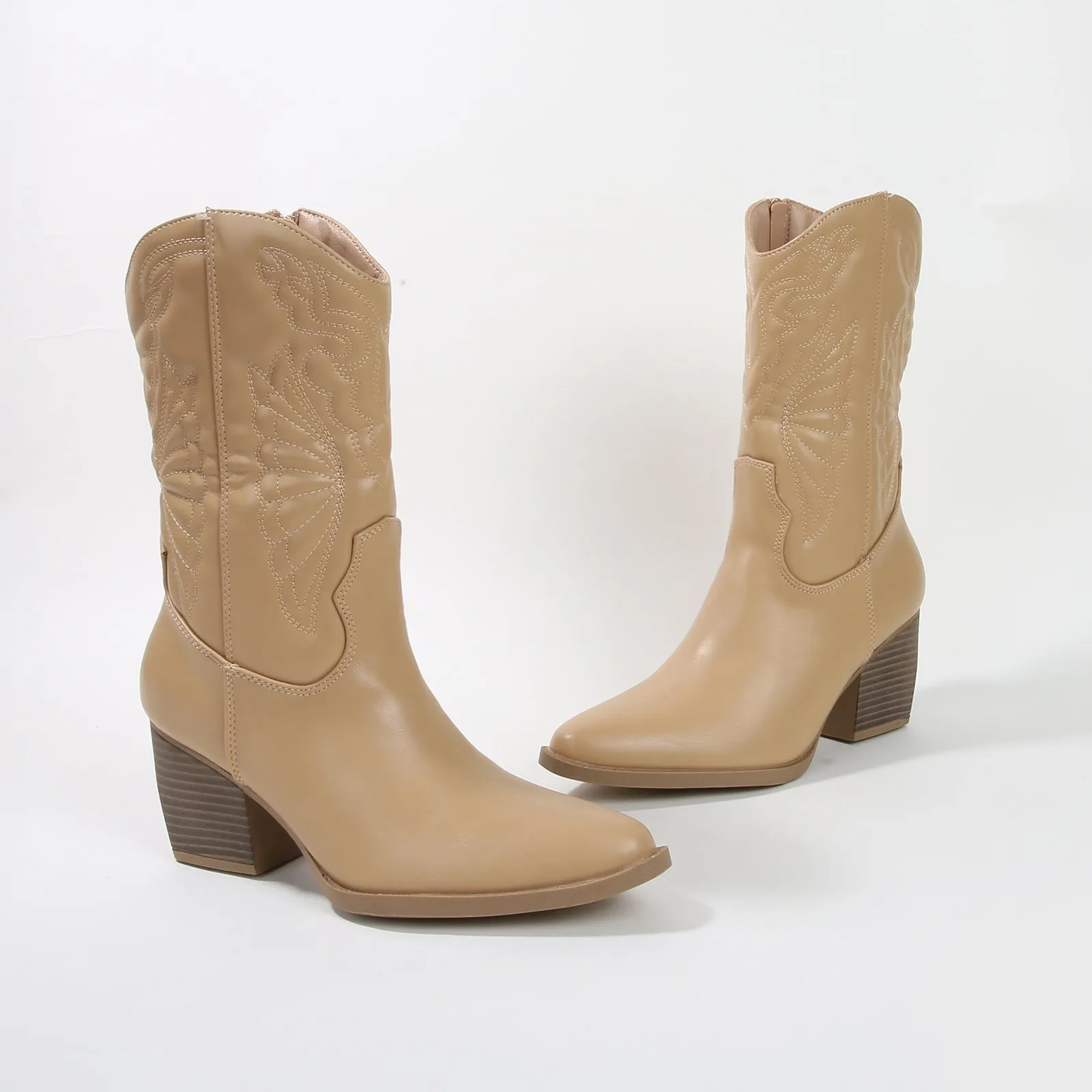 Texas Classic Embroidered Cowboy Boots