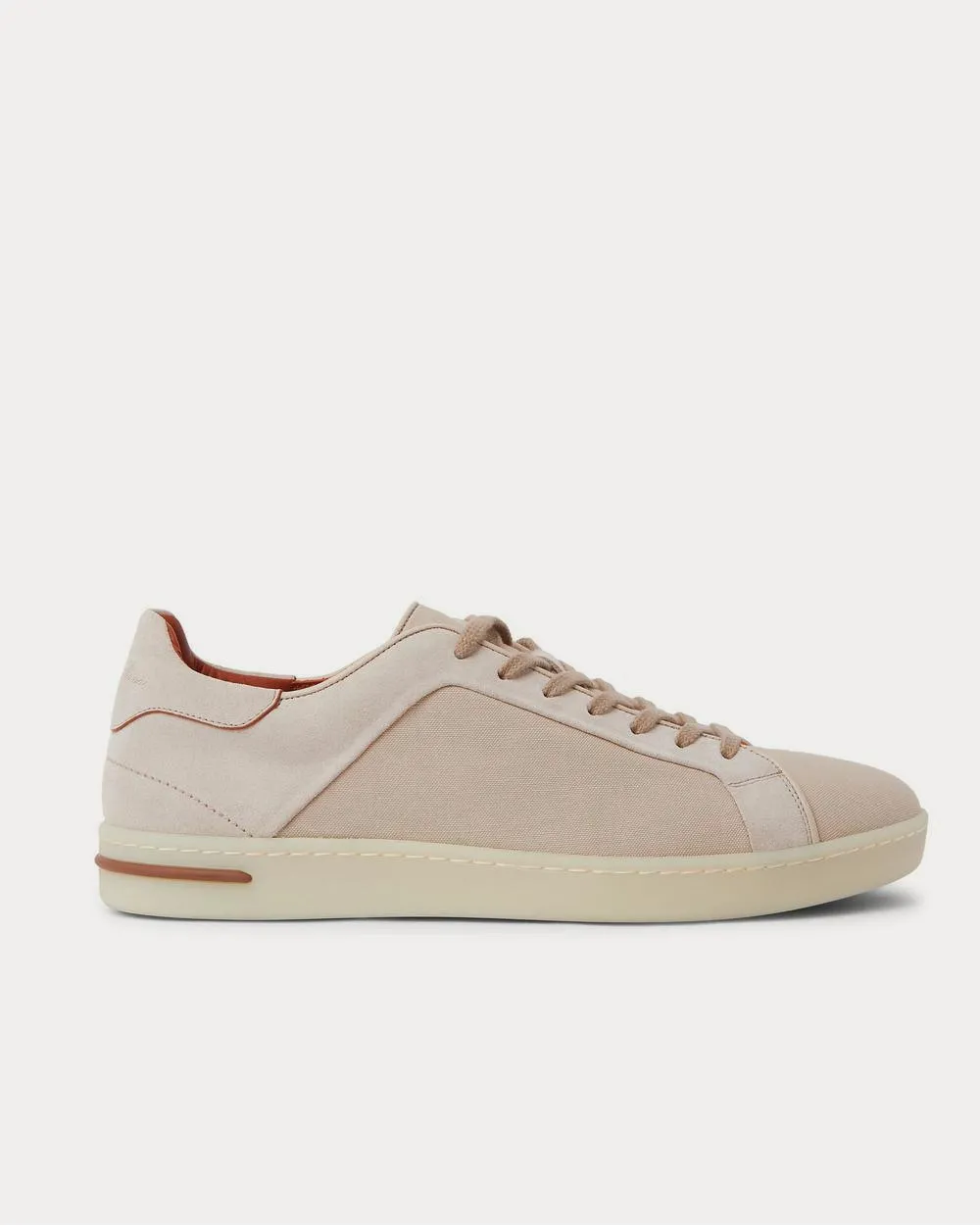 Traveller Suede and Canvas  Beige low top sneakers