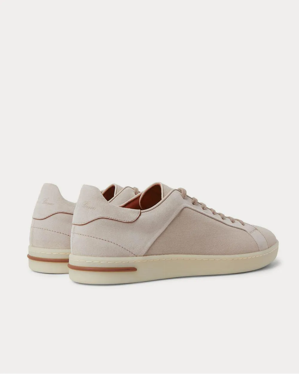 Traveller Suede and Canvas  Beige low top sneakers