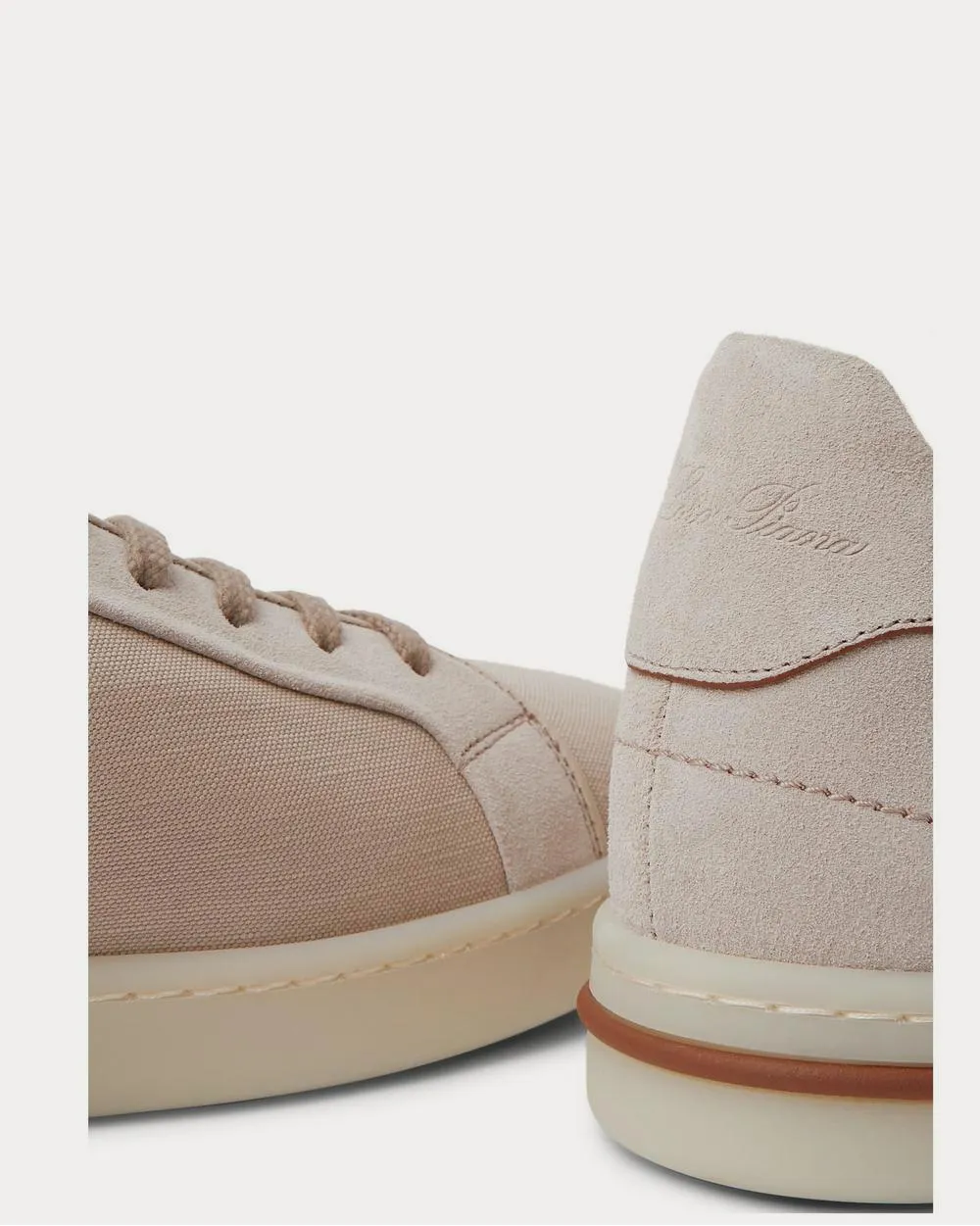 Traveller Suede and Canvas  Beige low top sneakers
