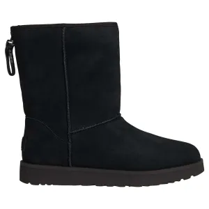 Ugg Classic Short Logo Zip Suede Women's Winter Boots
