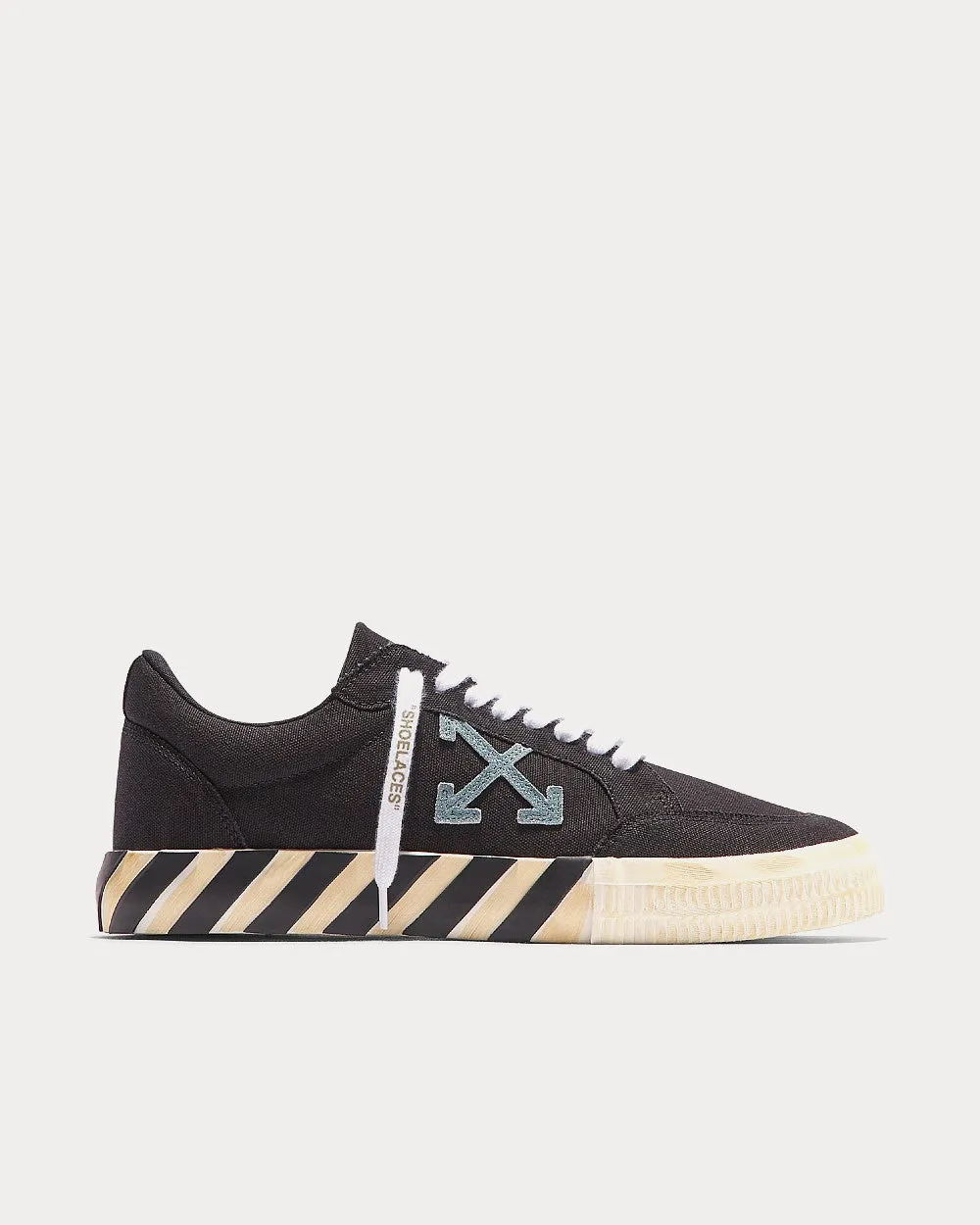Vulcanized Eco Canvas Black Low Top Sneakers