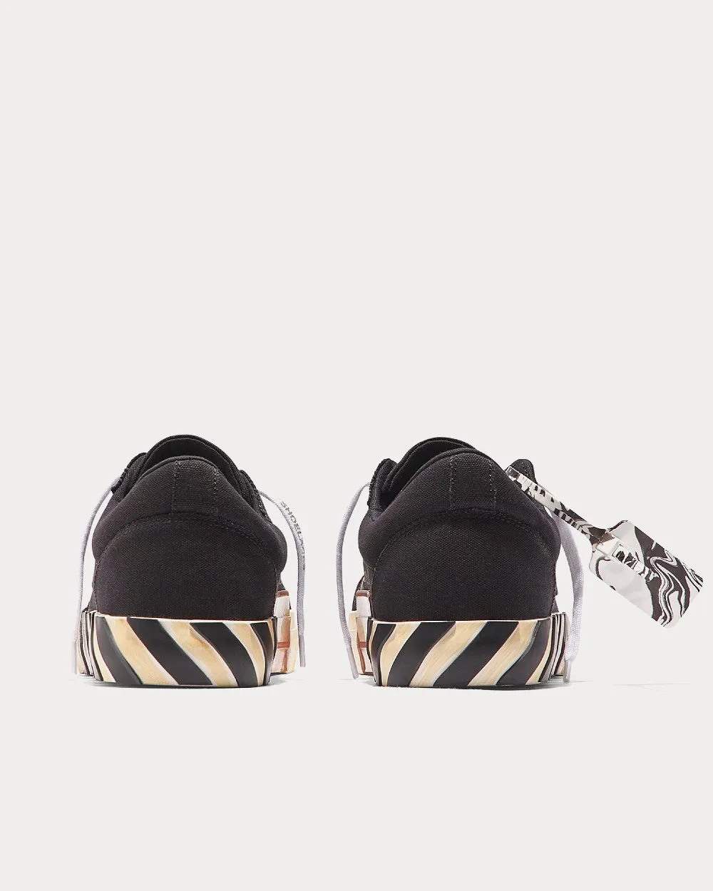 Vulcanized Eco Canvas Black Low Top Sneakers