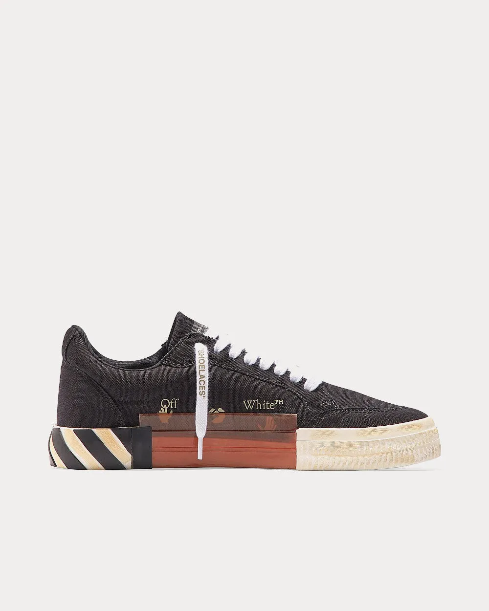 Vulcanized Eco Canvas Black Low Top Sneakers