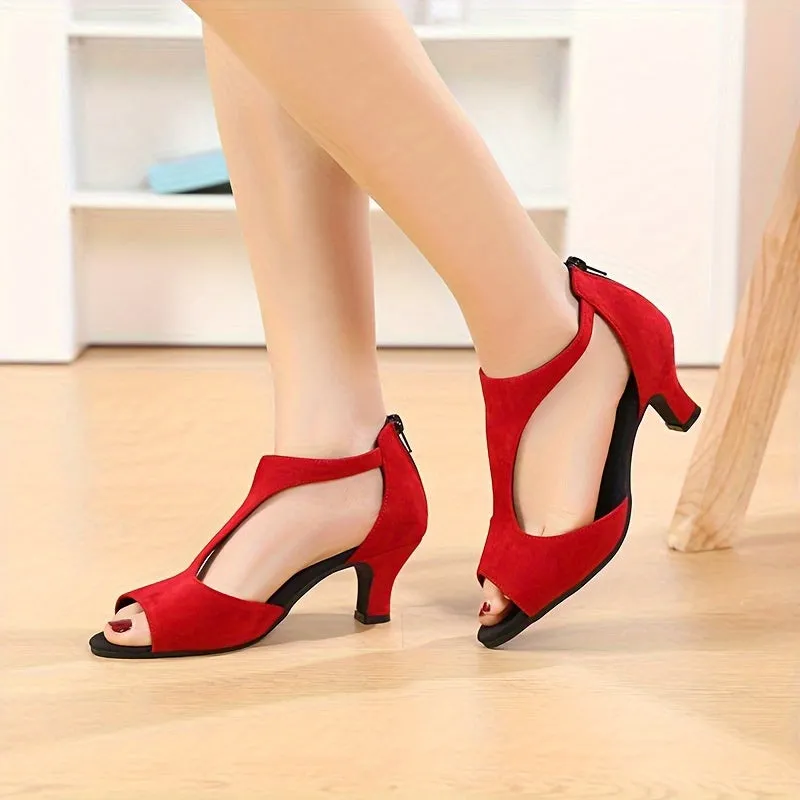Women's Blue Latin Dance Shoes | Lightweight And Elegant Heel