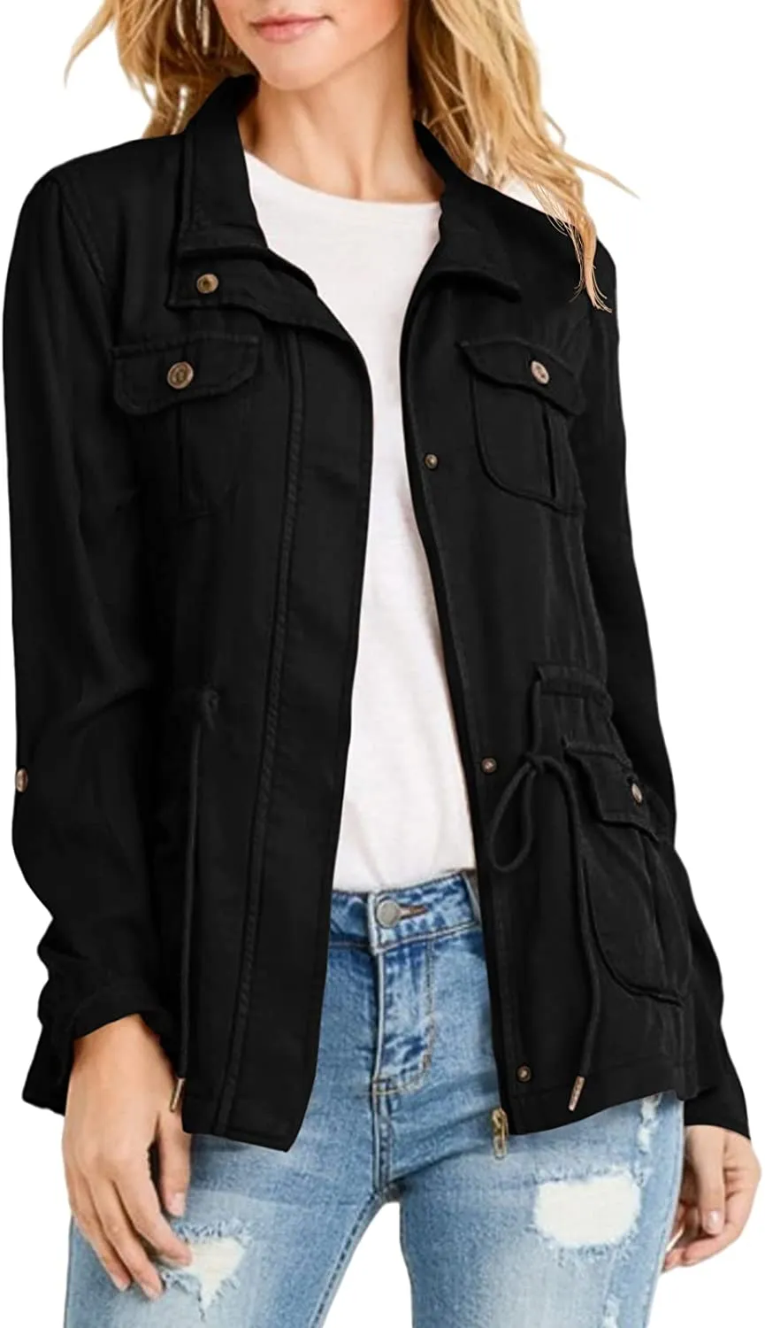 Women's Lightweight Jacket with hood & Pockets